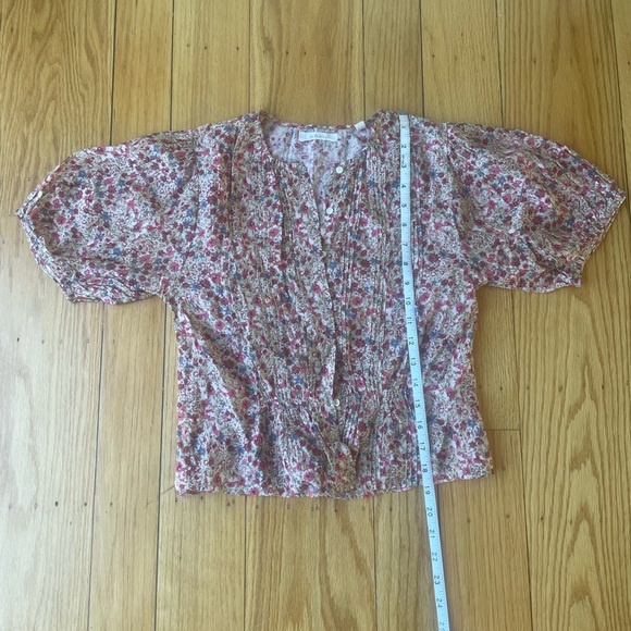 Doen Floral Blouse - Pink and tan - Picture 2 of 5